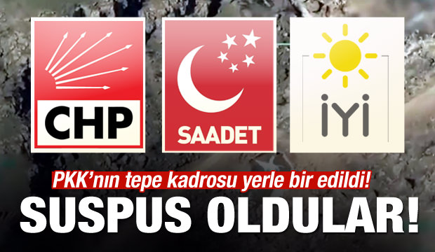 PKK’nın tepe kadrosu yerle bir oldu! 3 parti suspus!