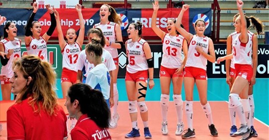 16 Yaş Altı Kızlar Avrupa Voleybol Şampiyonu Türkiye oldu