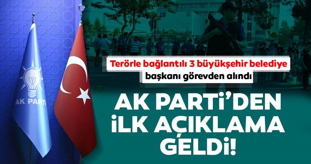 AK Parti’den HDP’li belediyelerdeki görevden almalarla ilgili ilk açıklama