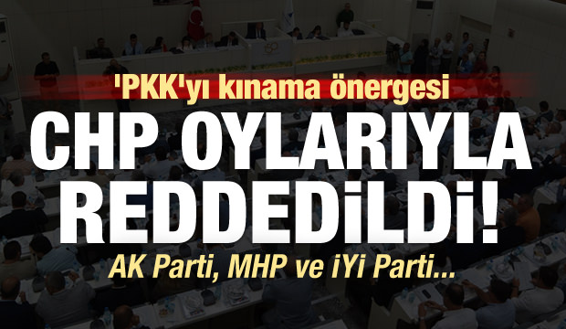 ‘PKK’yı kınama’ önergesi CHP oylarıyla reddedildi!