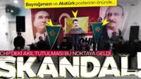CHP toplantısında bayrağımıza PKK hakareti!