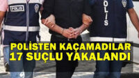 Balıkesir’de polis 17 aranan şahsı yakaladı.