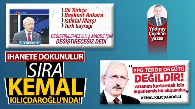 İhanete dokunulur, sıra Kemal Kılıçdaroğlu’nda!