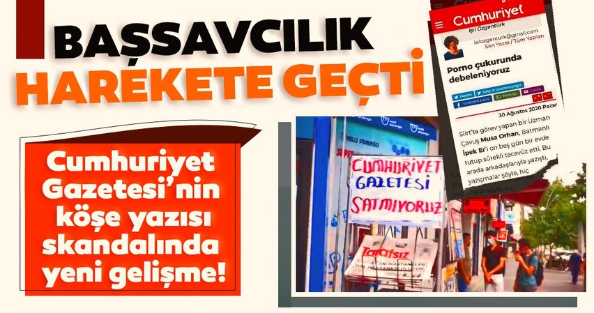 Başsavcılık harekete geçti! Cumhuriyet Gazetesi’nin skandalına tepkiler büyüyor