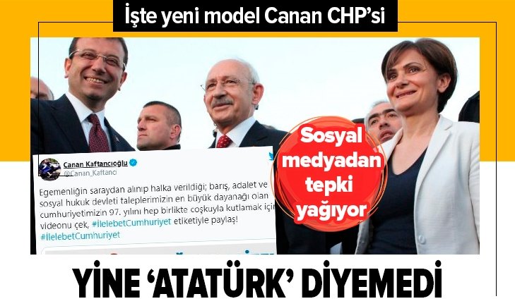 CHP’li Canan Kaftancıoğlu 29 Ekim’de ‘Atatürk’ diyemedi! Sosyal medyada tepkiler çığ gibi