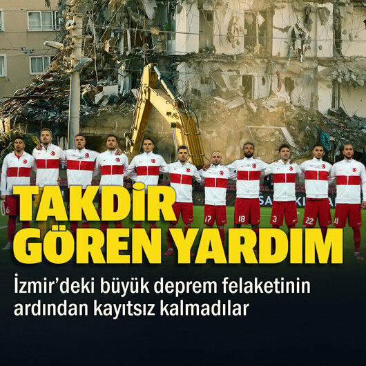 Futbolculardan İzmir’deki depremzedeler için takdir gören yardım
