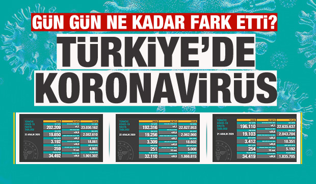 Türkiye’de gün gün koronavirüs vaka ve ölüm tablosu!