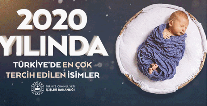 2020 Yılında Türkiye’de En Çok Tercih Edilen İsimler