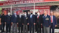 Türkiye Muharip Gaziler Derneği Balıkesir Şube Başkanlığını ziyaret ettiler
