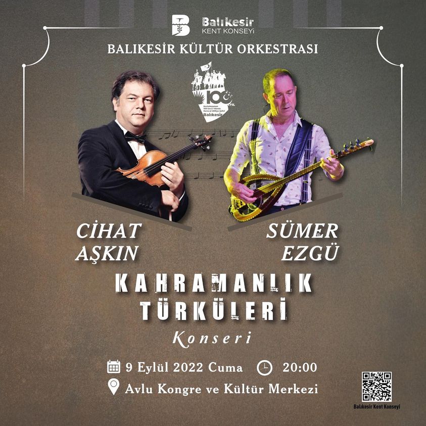 Cihat Aşkın ve Türk Halk Müziği’nin değerli yorumcusu Sümer Ezgü aynı sahnede buluşuyorlar