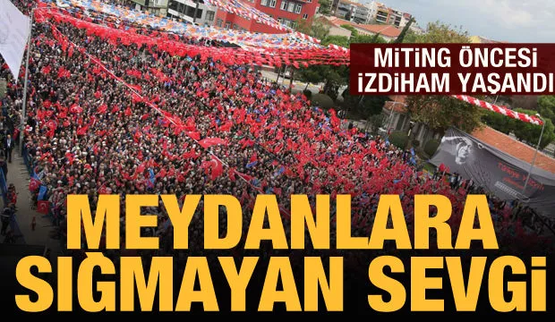 Balıkesir’de Cumhurbaşkanı Erdoğan’a sevgi seli