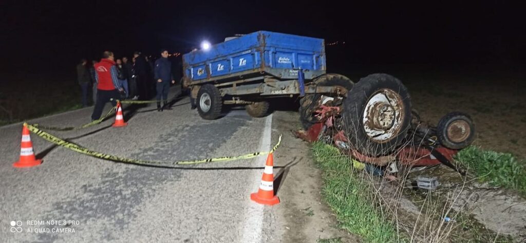 Bigadiç Babaköy yolunda meydana gelen Traktör kazasında bir kişi hayatını kaybetti.