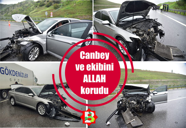 Balıkesir Milletvekili Mustafa Canbey trafik kazası geçirdi