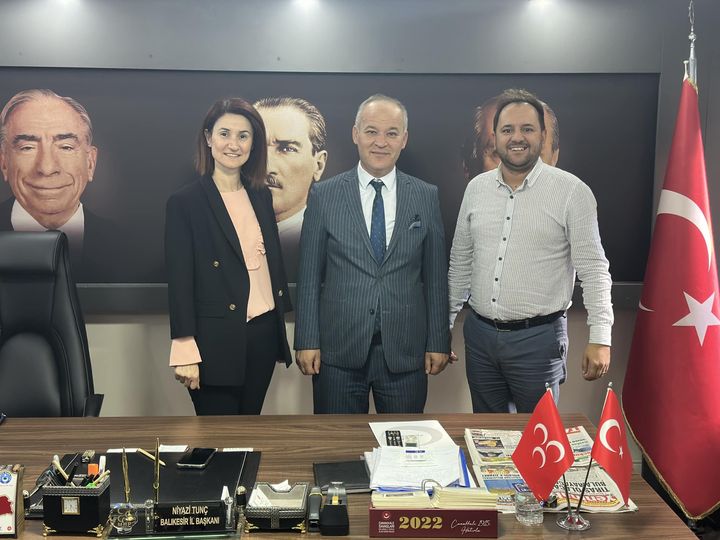 MHP Altıeylül İlçe Başkanı Alper OKÇMELİK’ten Başkan TUNÇ’a ziyaret