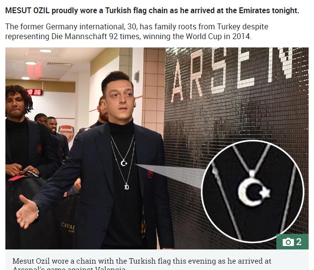 Mesut Özil’in ay-yıldızlı kolyesi Almanları rahatsız etti