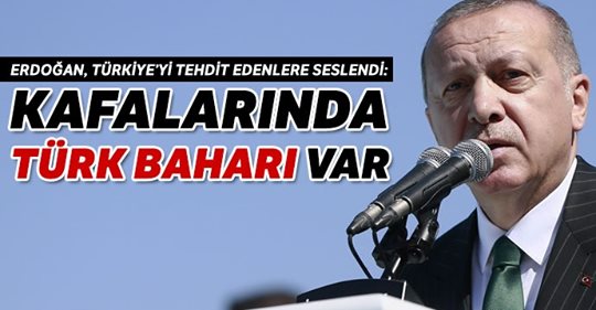 Erdoğan: Kafalarında Türk baharı var
