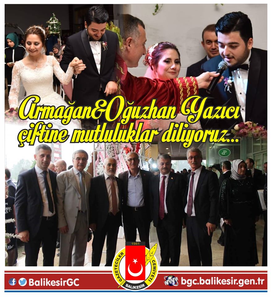 Balıkesir Valisi Ersin Yazıcı, oğlunu evlendirdi.