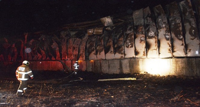 Ünlü iş adamının damadının fabrikası yandı