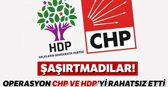 Operasyon CHP ve HDP’yi rahatsız etti