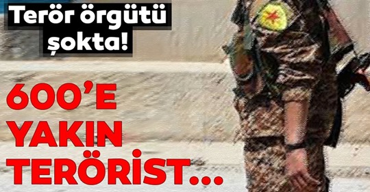 40 terörist teslim oldu, 600’e yakın terörist YPG’den firar etti