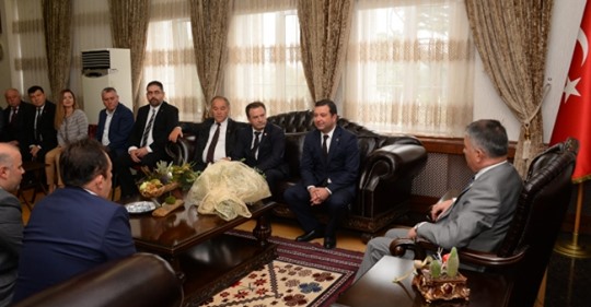 MHP İl Yönetimi Vali Yazıcı’yı Ziyaret Etti