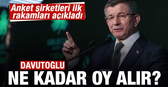 Ahmet Davutoğlu’na kötü haber! İlk rakamlar…