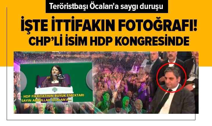 HDP kongresinde teröristbaşı Öcalan’a saygı duruşu!