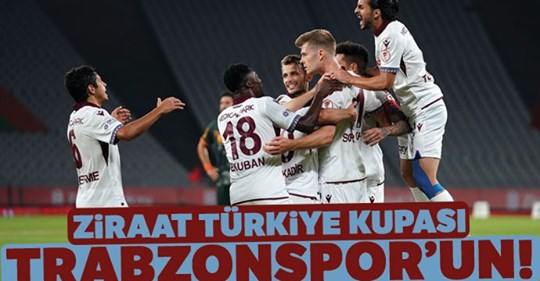Ziraat Türkiye Kupası finalinde Trabzonspor, Alanyaspor’u 2-0 mağlup ederek şampiyon oldu