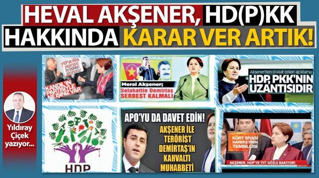 Heval Akşener, HD(P)KK hakkında karar ver artık!