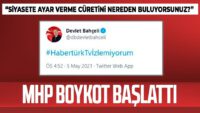 MHP’den Habertürk’e boykot! Bahçeli paylaştı: Habertürk TV İzlemiyorum