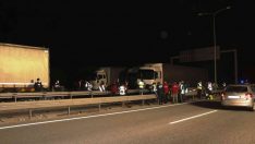 Balıkesir’de trafik kazası. 18 araç birbirine girdi