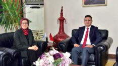 Milletvekili Belgin Gökçe Uygur Balıkesir Üniversitesi Rektörü Prof. Dr. İlter Kuş’u ziyaret etti