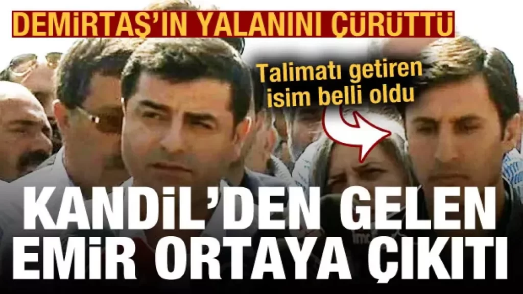 PKK itirafçısı Demirtaş’ın yalanını çürüttü! Kandil’den gelen emir ortaya çıktı