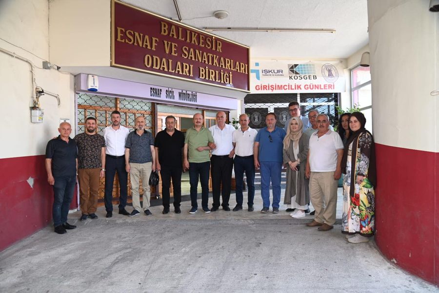Başkan ORKAN Esnaf ve Sanatkarları Odaları Birliği Başkan Fehmi Erdem’i ziyaret etti.
