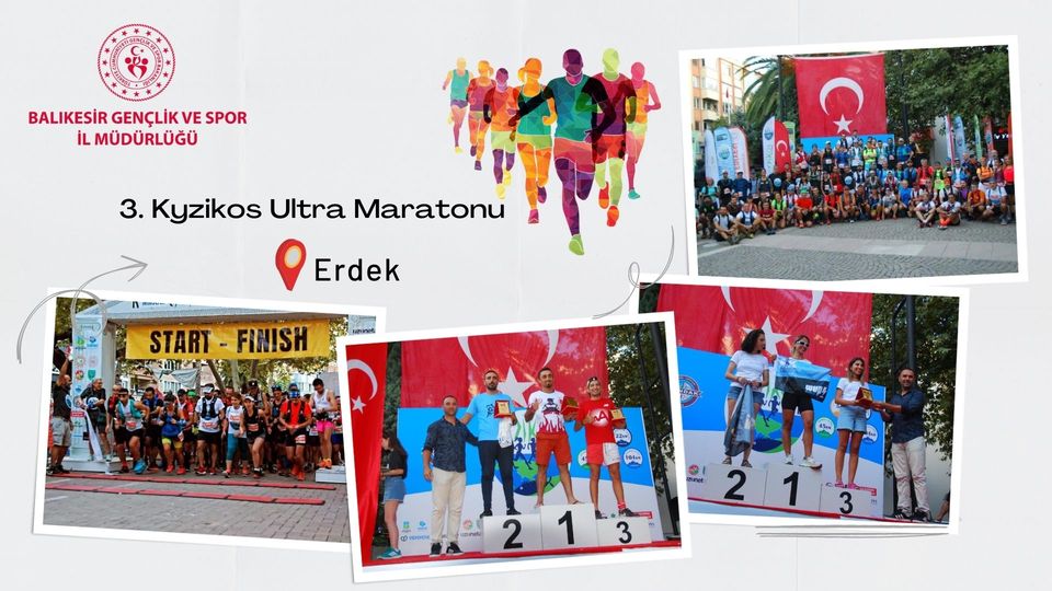 3. Kyzikos Ultra Maratonu yoğun katılımla gerçekleştirildi. Dereceye girenlere ödülleri takdim edildi.