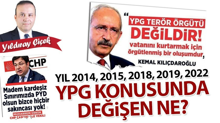 Yıl 2014, 2015, 2018, 2019, 2022 YPG konusunda değişen ne?
