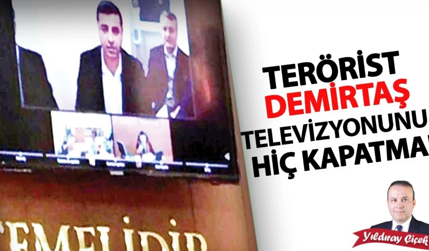 erörist Demirtaş televizyonunu hiç kapatma!