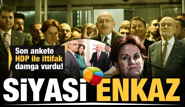 Son ankete HDP ile ittifak damga vurdu! Altılı koalisyonun çöküşü…