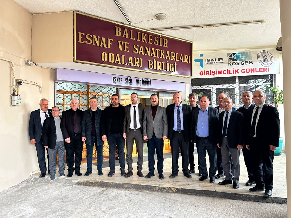 MHP Balıkesir 1.sıra Milletvekili adayı Ekrem Gökay Yüksel Esnaf Odaları Başkanlarını ziyaret etti