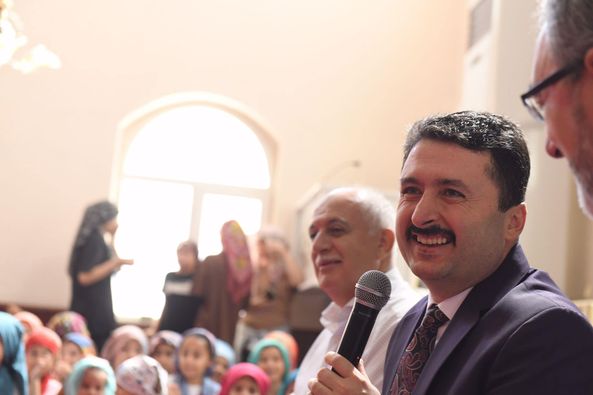 Altıeylül Belediye BaşkanııHasan AVCI Ali Çetinkaya Camii yaz Kuran Kuru öğrencilerini ziyaret etti