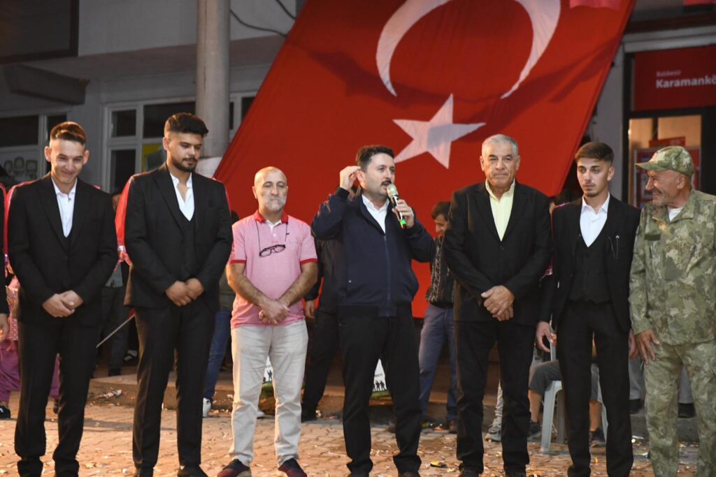 Altıeylül Belediye Başkanı Hasan AVCI Karamanköy’de asker düğününe katıldı