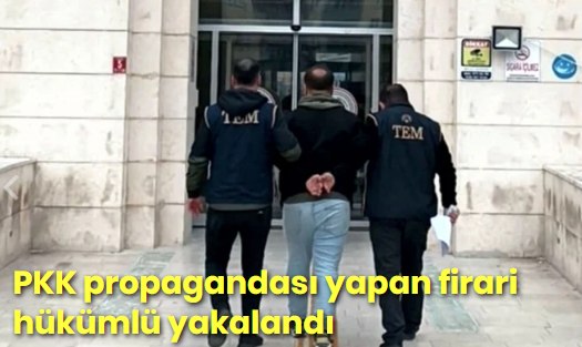 PKK propagandası yapan firari hükümlü yakalandı