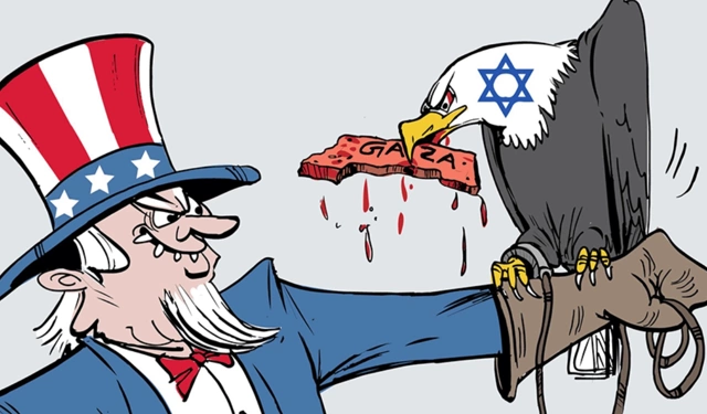 ABD’nin desteklediği vahşet: İsrail’in katliamı karikatürlerle çizildi
