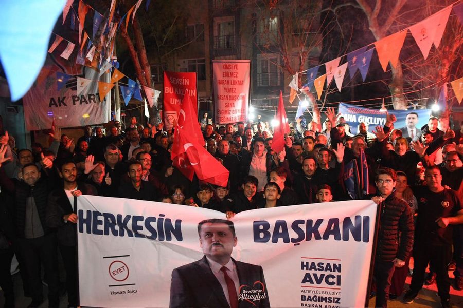 Altıeylül Bağımsız Belediye Başkan adayı Hasan AVCI Gündoğan mahallesinde coşku ile karşılandı